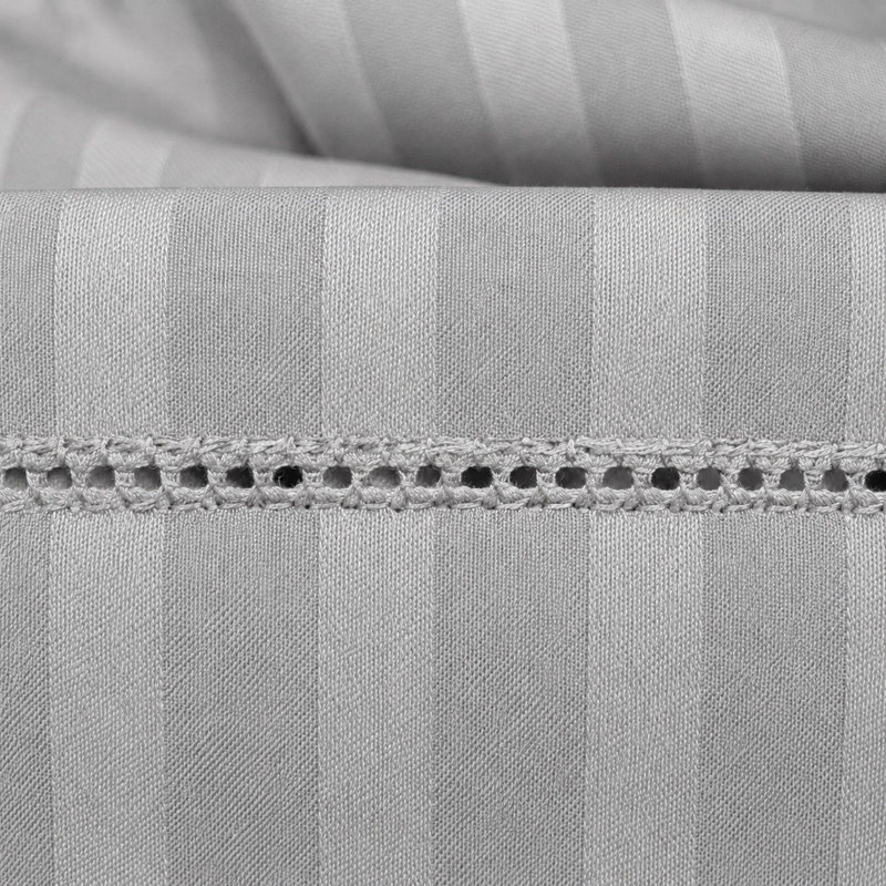 Ensemble de literie en coton égyptien à densité de tissage 1500 fils par Five Luxe Collection - Draps en satin de luxe avec ourlet élégant