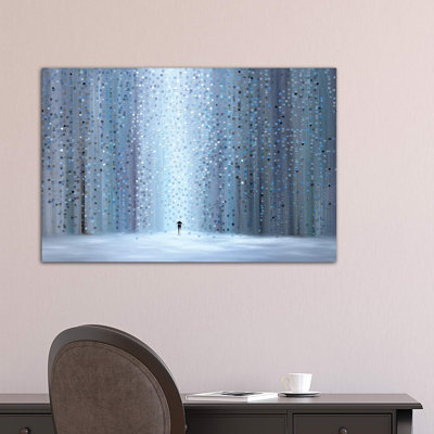 Rainy Stroll by Ekaterina Ermilkina - Wrapped Canvas Painting
