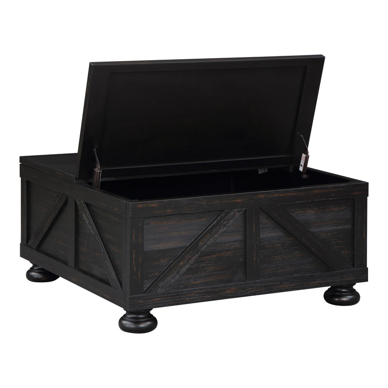 Single Coffee Table, Antique Black