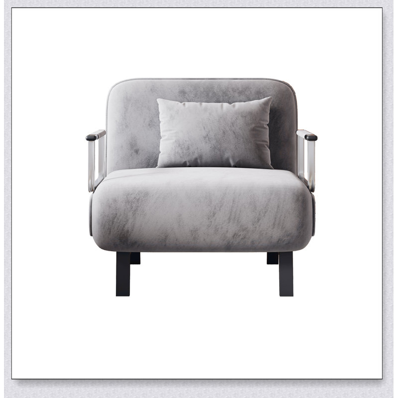 Chaise convertible polyvalente avec dossier et coussin réglables, parfaite pour le confort et la flexibilité de la maison et du bureau.