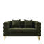 Canapé modulaire 2 places - tissu d'ameublement doux, coussins, tissu de salon moderne de 60 pouces Streamline, attrait,