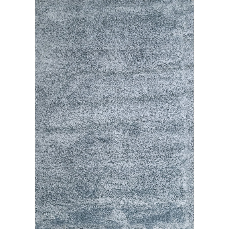Tapis bleu area Terri, Rectangle 2 pi 7 po x 5 pi