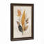 Tableau mural sur toile à fond beige texturé, feuilles orange et brunes-1045155234