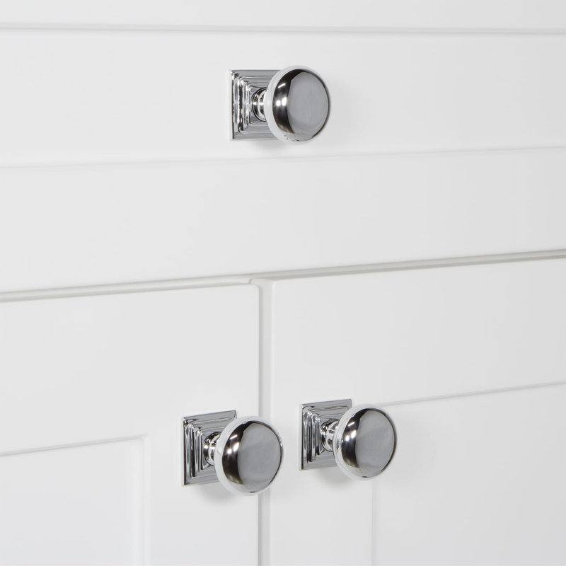 Fifth Avenue Cabinet Knob, Bright Chrome