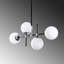 Jayapura 4 - Light Black/Chrome Sphere Pendant