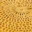 Pouf tricoté en coton jaune - et rafraîchissant, capacité de poids de 200 lb, article décoratif, nettoyage des taches, bourre de perles, assurance pouf 20 po x 12 po, embellissement,-1385484912