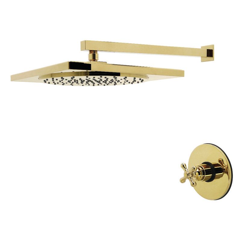 Kingston Brass Restoration Single-Handle Pressure Balanced Shower Faucet, Polished Brass