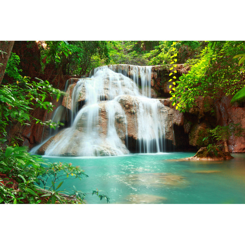 Kamin Waterfall - Photographie sur toile tendue, H 8 po x l 12 po