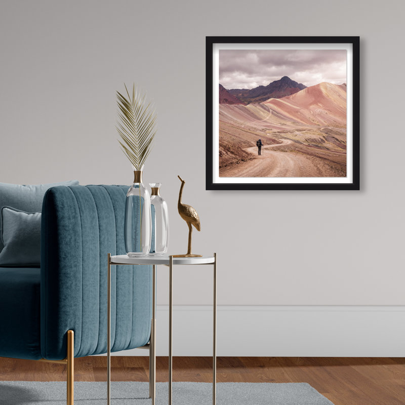 On My Way Print by Oliver Gal, 21.5" H x 21.5" W, Black Shadowbox