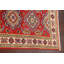 Tapis de couloir rouge en laine noué à la main de conception unique 1 pi 11 po x 5 pi 7 po New Age