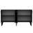 Modern Console Table, Anthracite & Gold, 100% Melamine Coated Particle Board, Thickness: 0.7 inches | Stylish Design with Multiple Shelves, Wall-Mountable, Perfect for Home Décor & Storage Solutions-2008567483