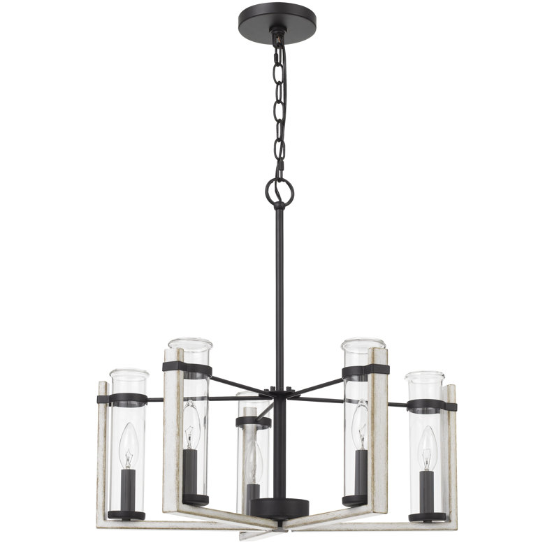 5 - Light Dimmable Drum Chandelier