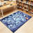 Ghost Rugs for Bedroom, 6x9 Area Rugs Washable, Halloween Spooky Season Blue Carpet for Living Room, Ghost Decor for Home Indoor, Non Slip, Low Pile Design