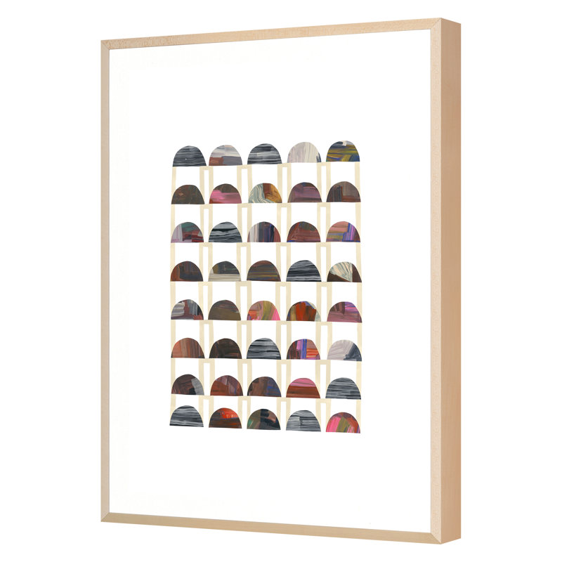 Half Drop Print by McGee Dougherty, Jenny, Maple Single Picture Framed
