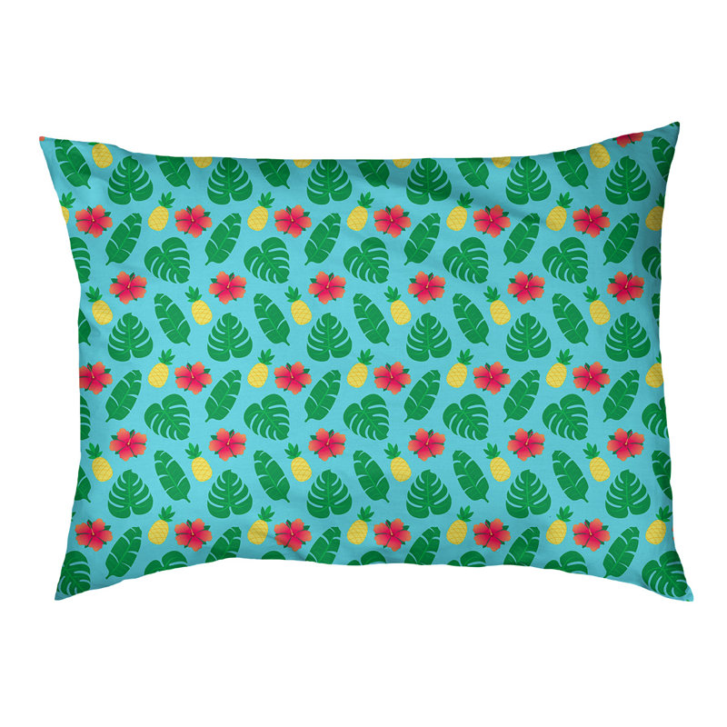 Coussin d'extérieur pour chien Campion, Très grand (l 52 po x P 42 po x H 17 po), Bleu clair / rouge / jaune