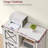 Lateral File Cabinet, Filing Cabinet with 2 Drawers, Printer Stand, 2 Open Compartments-976980570