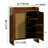 Tall Rattan Shoe Cabinet with Doors, 6-Tier Shoe Storage Cabinet with Adjustable Shelves, Wooden Freestanding Shoe Organizer Shoe Cabinet for Entryway,Hallway,Living Room-1820699538