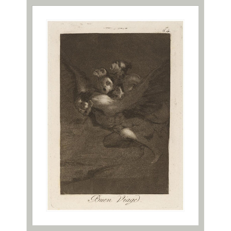 Buen Viage. (Bon voyage.) by Francisco de Goya -Framed Giclee Print, 41.5" H x 31.89" W