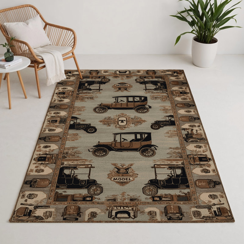Tapis intérieur et extérieur gris Transport, Rectangulaire 3 pi x 5 pi