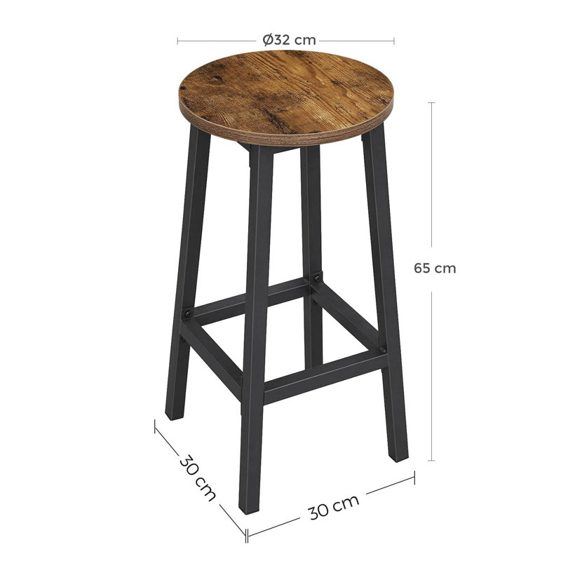 Counter Stool with Metal Frame