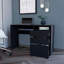 Bureau d'ordinateur San Diego, une tablette, finition noire