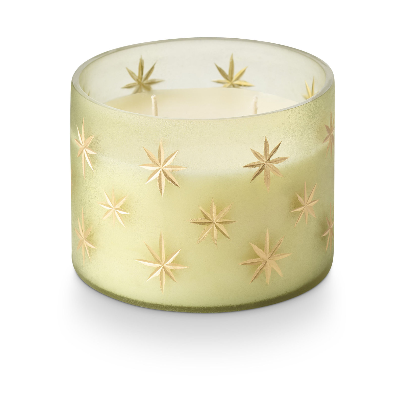 Winter Frstd Star Glass, Green