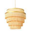 Lustre en métal à 5 niveaux avec frange Boho