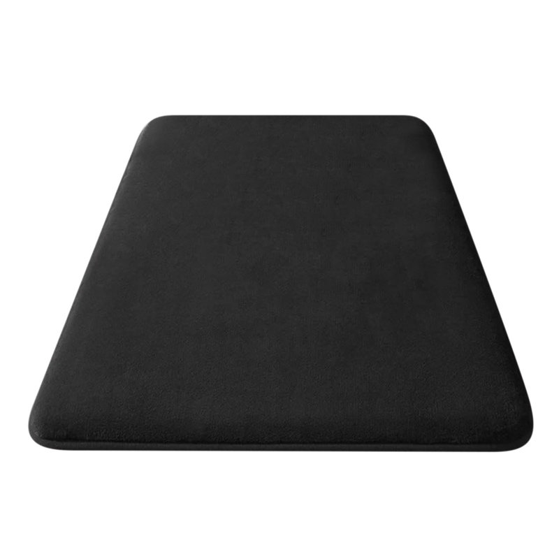 Tapis de bain antidérapant pour salle de bain, Noir