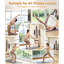 68,9 po Pilates Reformer pliable, convient aux utilisateurs intermédiaires et débutants, équipement de Pilates pour utilisation en studio de gym à domicile avec 4 ressorts de résistance réglables, jusqu'à 240 lb