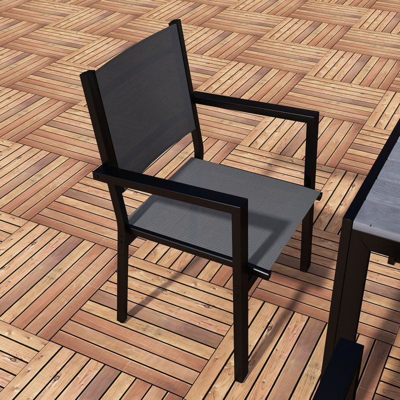 High-Quality Steel Outdoor Table And Chair Set, Gray