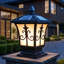 Lampadaire solaire solaire à double alimentation Ip65 imperméable avec télécommande pour cour de jardin