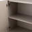 Modern Contemporary 2-Door Storage Cabinet With Geometric Square Pattern, Taupe Color-1777527388