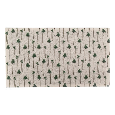 Mudassar Non-Slip Floral Doormat