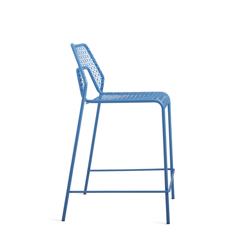 Hot Mesh Outdoor Bar Stool, Natural Yellow, Counter Stool (24.4" Seat Height)