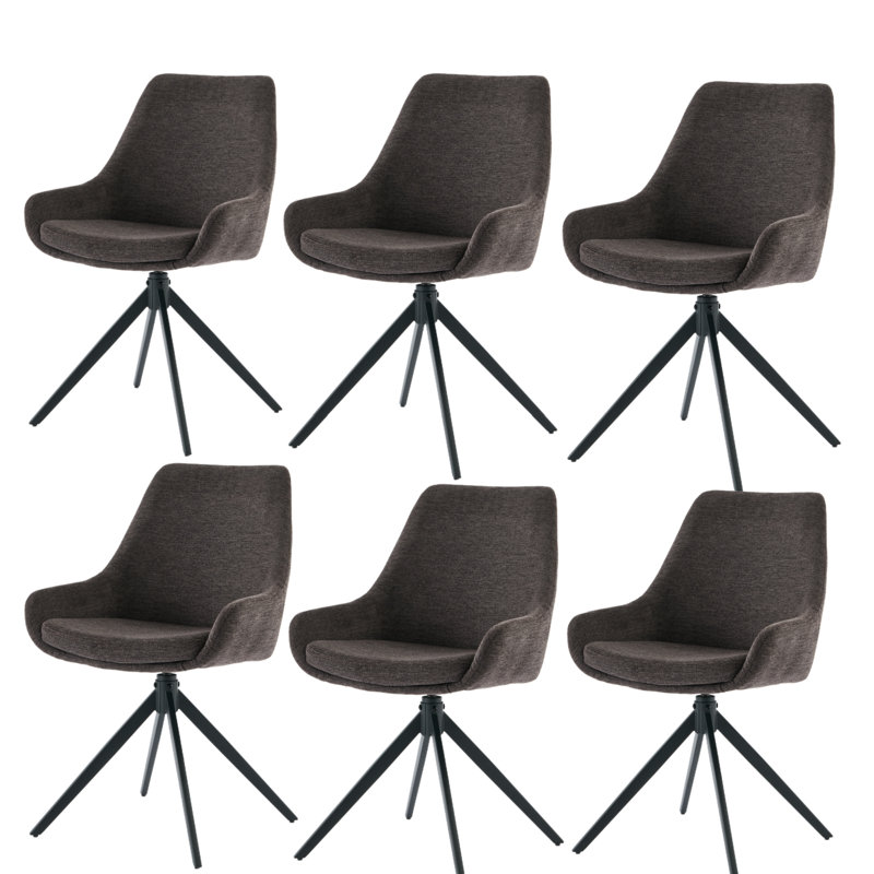124.46cm H Metal Side Chair, Black