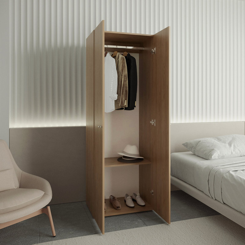 Armoire à 2 portes Home, système de penderie et tablette de rangement Home