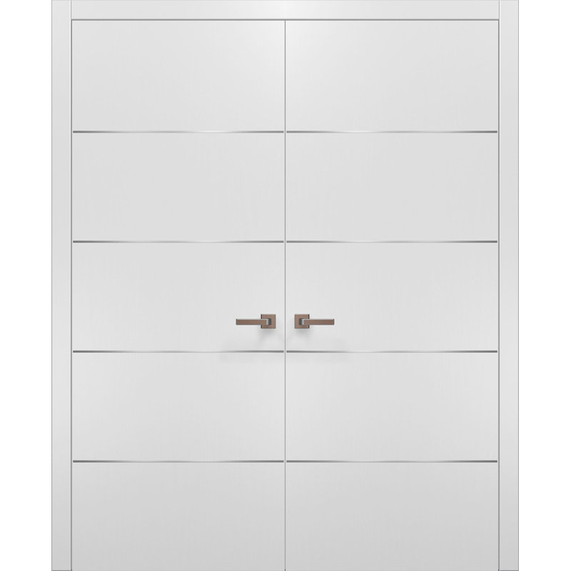 Portes planes en bois massif Planum, 56 po x 84 po