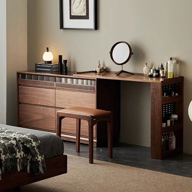 Multi-functional retractable makeup vanity