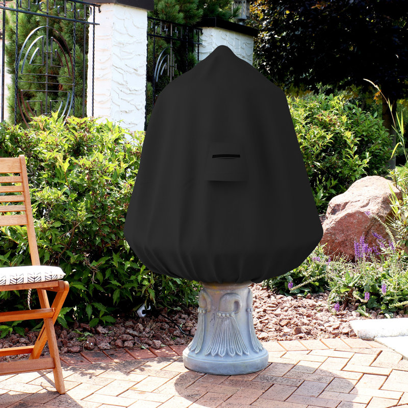 Lilleigh High Density Outdoor Waterproof Fountain Cover, Patio Garden Fountain Statue Protective Cover, 48" H x 30" W x 30" D