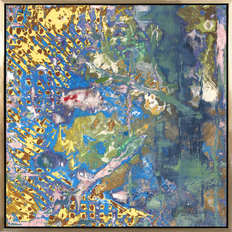 Placé - peinture sur toile à cadre flottant
