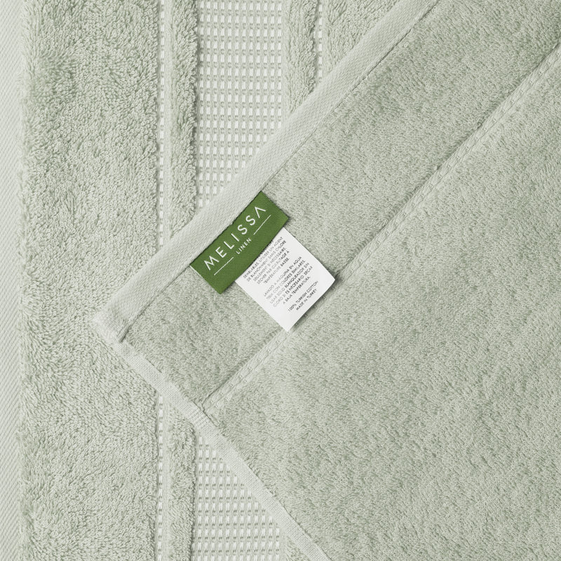 Turkish Cotton Fingertip Towels 12" x 18", Mint Green