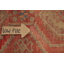 Tapis de couloir rouge vintage 3 x 13