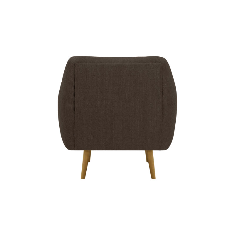 Melrose Upholstered Armchair, Brown