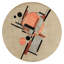 Deco One-of-a-Kind Round 8'1" Hand Knotted Area Rug-67664715