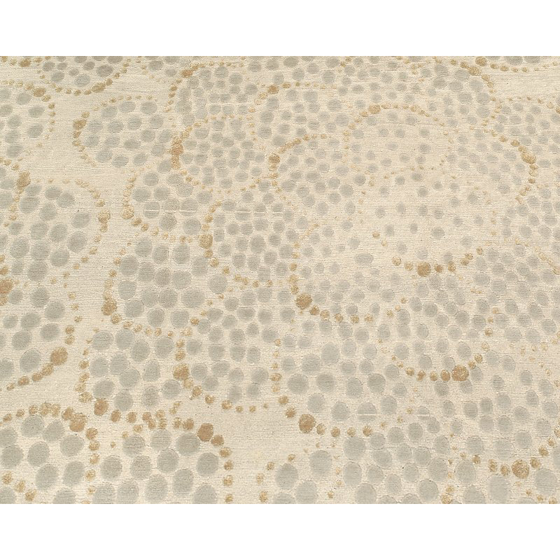 Effervescence Polka Dots Area Rug in Neutral/White, Rectangle 6' x 9'