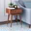 Table d'appoint Adore Decor Rani Sutton Mid-Century, brun noyer