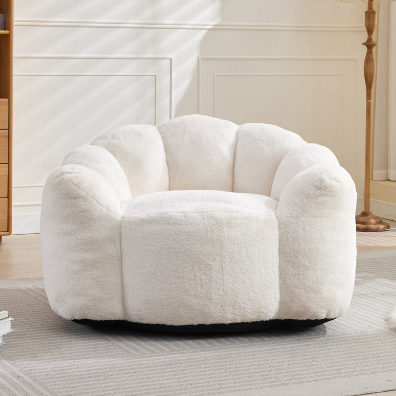 Canapé à compression pour adultes avec anneau à tirer Lotus, Blanc