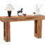 Console 63 po en bois de style ferme rectangulaire avec entrée étroite et canapé-1978600611