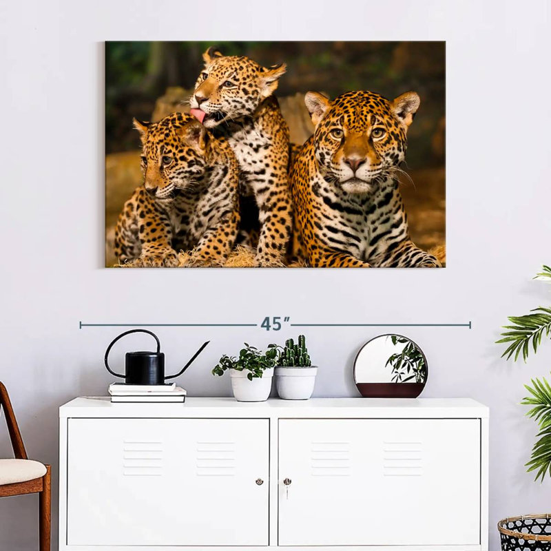 Brampt Jaguar Tribe, 26" H x 39" W