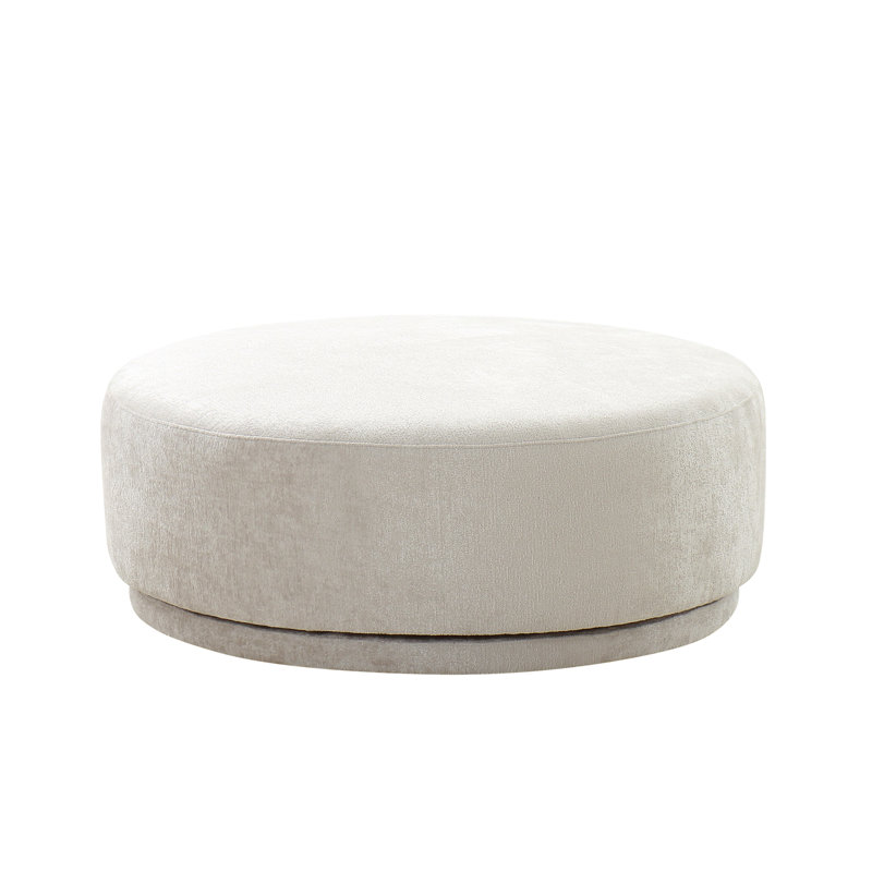Cielo Upholstered Ottoman, Beige